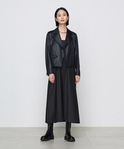 〔 TALLサイズ 〕【ブライトリーセットアップ/セットアップ対応】マニッシュストライプ ワンピース