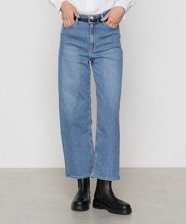 ハイブリットストレッチ ワイドデニムパンツ