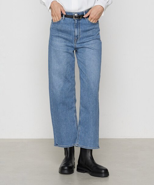 ハイブリットストレッチ ワイドデニムパンツ