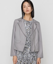 ストレッチエンボス  クールライダースジャケット