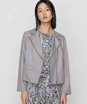 〔 TALLサイズ 〕 ストレッチエンボス  クールライダースジャケット