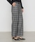 〔 Sサイズ 〕 2WAYストレッチチェックフラノ デザインワイドパンツ