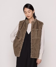 フェイクファー ジレ