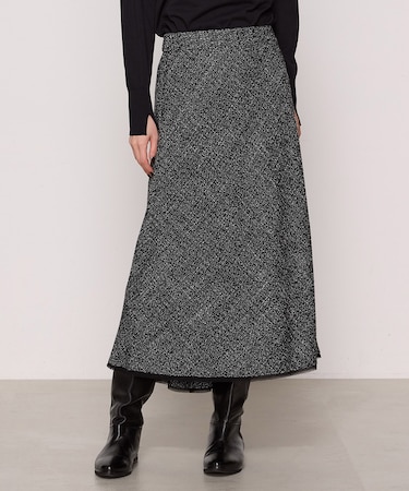 【セットアップ対応】メランジツイード スカート