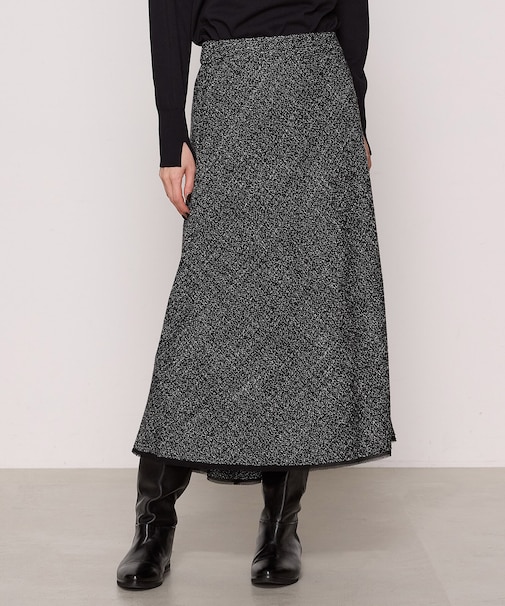 【セットアップ対応】メランジツイード スカート