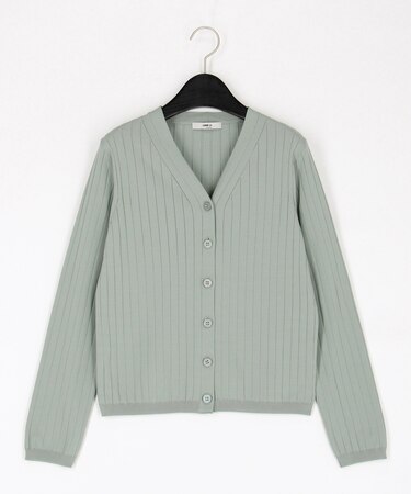 コットンダルストレッチ カーディガン