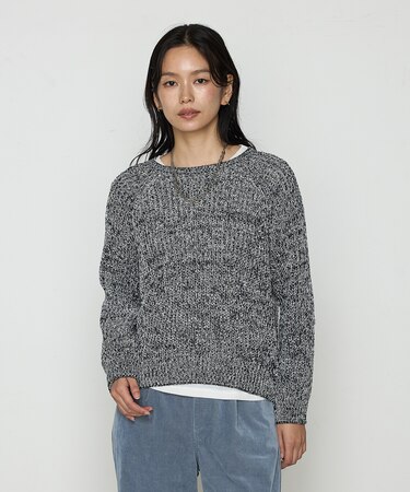 〔 TALLサイズ 〕 和紙混杢ニット プルオーバー