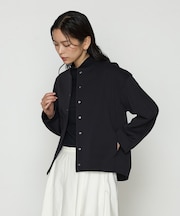 〔 TALLサイズ 〕 アクアスーティングジャージー ノーカラーブルゾン