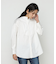 コットンサテンオルタージュ ロングシャツ