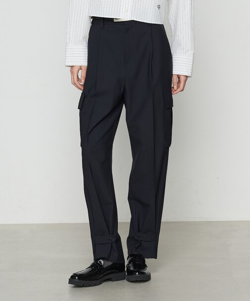 【セットアップ対応】T／W2WAYストレッチ ストレッチ カーゴパンツ