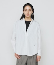 ストライプタイプライター／バルキーオックスフォード クシャツ