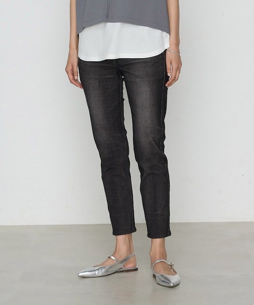 ヴィンテージデニムリアルプリントハイテンション パンツ