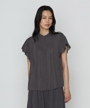 〔 TALLサイズ 〕 【セットアップ対応】シャンブレーカッセン ブラウス