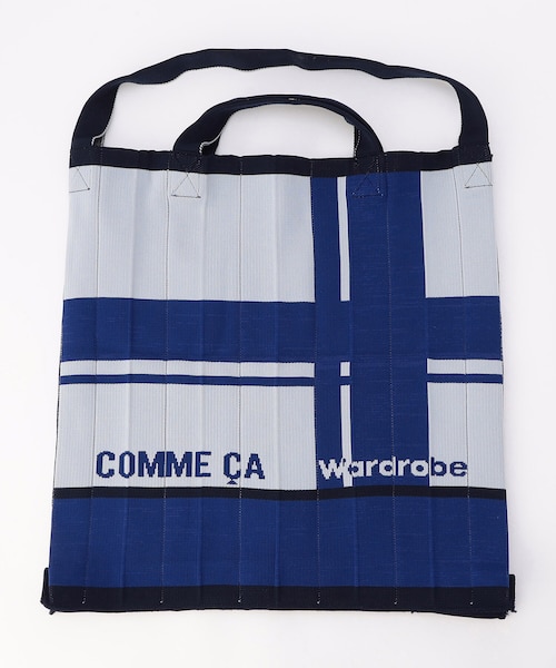 Nissy NAPTIME ニットBAG ニットバッグ　BLUE KNT365 ニットバッグ｜コムサの通販｜&mall（アンドモール）三井