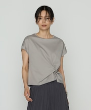 コットン強撚ポンチ デザインタックシャツ