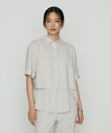 サラトリツイル シャツ＋キャミソール