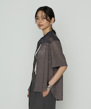 リネンコードレース シャツブラウス