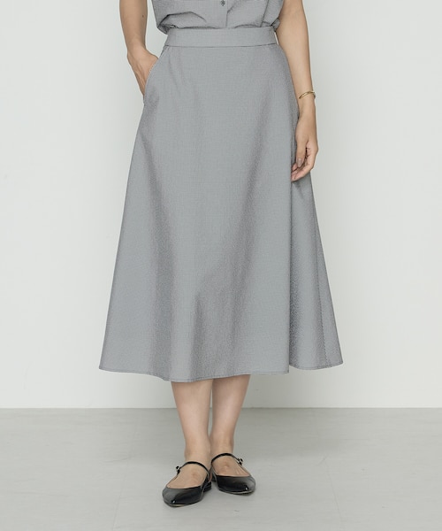 コムサ（COMME CA）/シアーサッカーギンガム フレアスカート シアーサッカーギンガム フレアスカート｜コムサの通販｜&mall（アンド