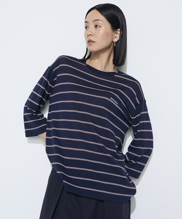 モダールコットン14G天竺 ニットプルオーバー