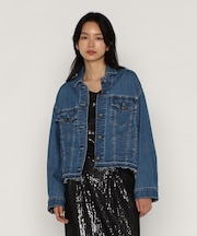 中空ストレッチデニム ジャケット