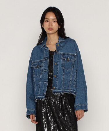 中空ストレッチデニム ジャケット