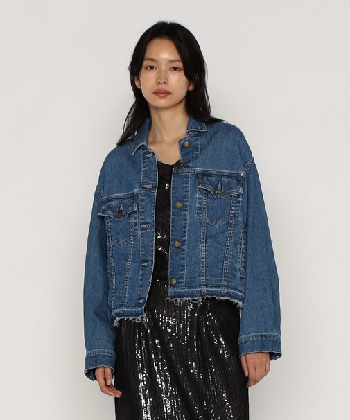 中空ストレッチデニム ジャケット
