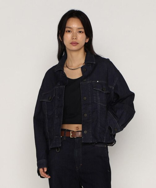 中空ストレッチデニム ジャケット