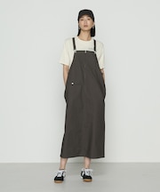 コットンクロス サロペットスカート