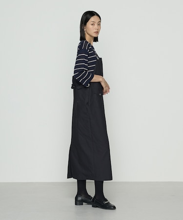 コットンクロス サロペットスカート