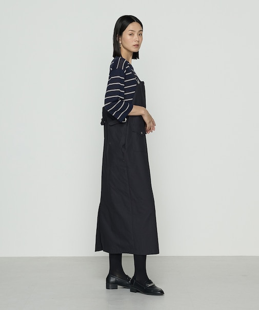 コットンクロス サロペットスカート