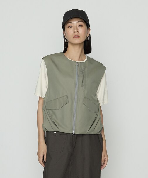 ツイル撥水 ベスト