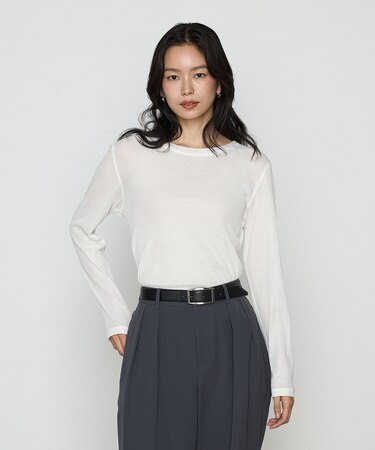 さらさらコットンKONAYUKIテレコ プルオーバー