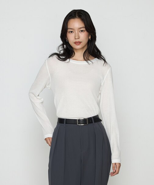 さらさらコットンKONAYUKIテレコ プルオーバー