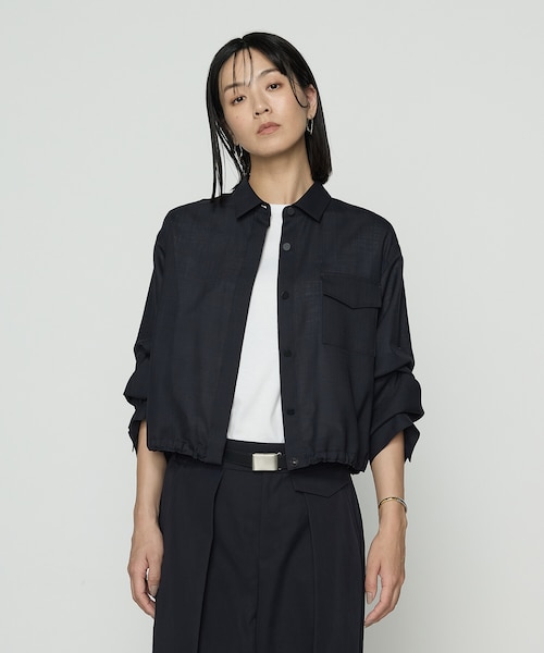 merryさん専用　　シャツ，ジャケット、パンツ TALLサイズ 〕 T/W平ボイル シャツジャケット｜コムサの通販