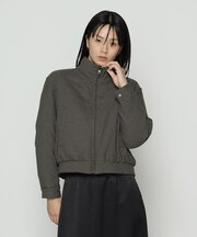 〔 Sサイズ 〕 ドビーガンクラブチェック リバーシブルショートダウンブルゾン