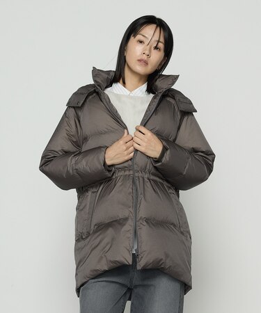 〔 Sサイズ 〕 ライトナイロンタフタ  フード付きダウンコート