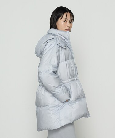 〔 Sサイズ 〕 ライトナイロンタフタ  フード付きダウンコート