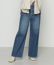 〔 TALLサイズ 〕 10.5オンスセンタープレス ワイドデニムパンツ