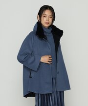 〔 Sサイズ 〕 アンゴラウール ・Aラインショートコート
