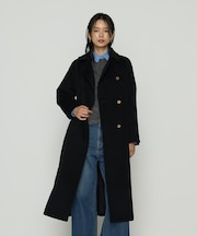 〔 TALLサイズ 〕 アンゴラウール ロングトレンチコート