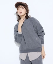 裏双糸ラメ裏毛 プルオーバー