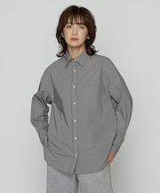 タイプライターミニチェック シャツ