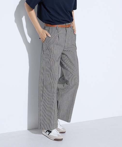 ヒッコリーストライプ パンツ