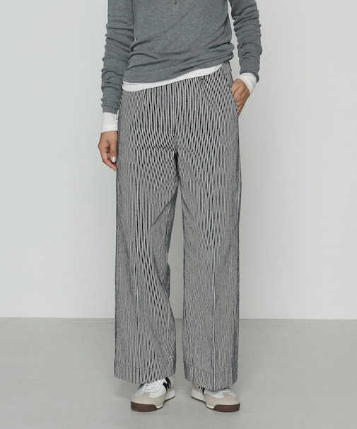 ヒッコリーストライプ パンツ