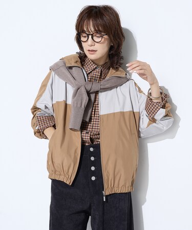 パウダータフタ ブルゾン