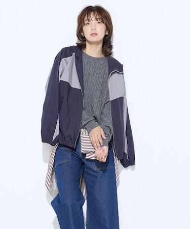 パウダータフタ ブルゾン