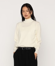 ミラノリブ ハイネックニット