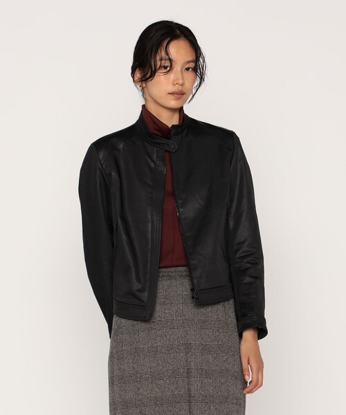 美品 コムサ最高峰ARTISANアルチザン 黒レザー シングルライダース 美品 コムサ最高峰ARTISANアルチザン 黒レザー シングル