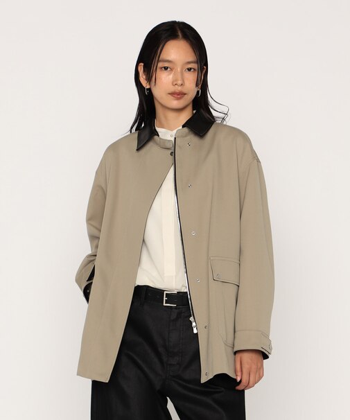 高密度 梳毛ウールギャバ フィールドジャケット