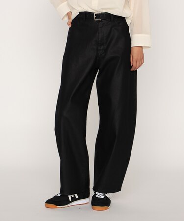 中空ストレッチデニム バレルジーンズ